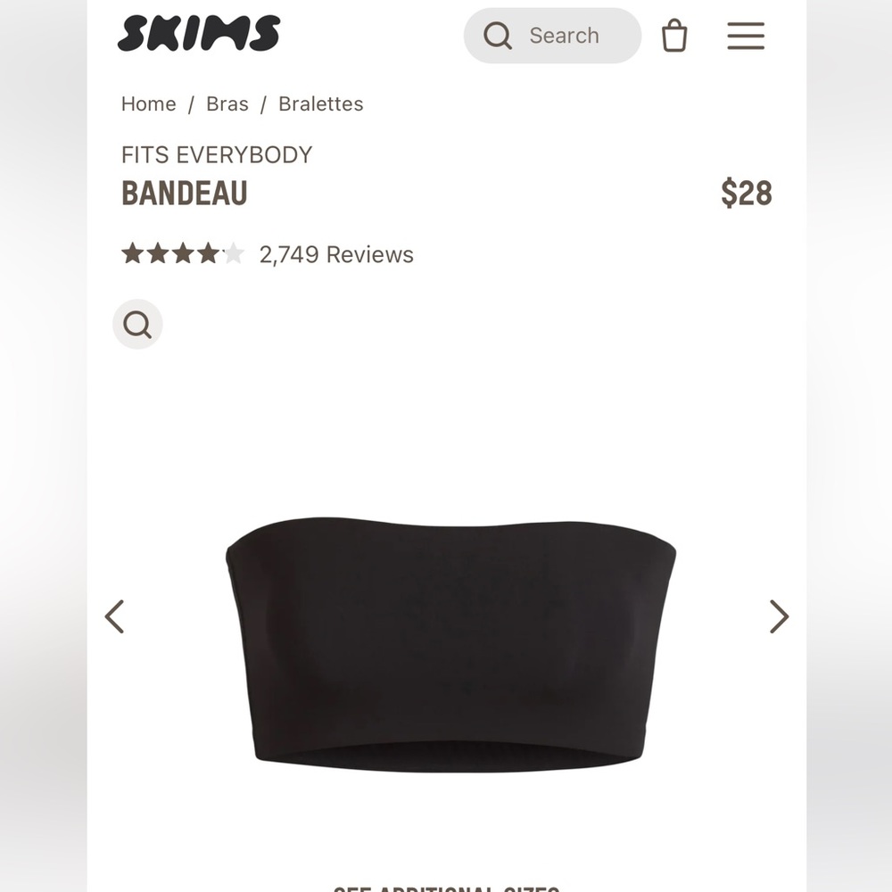 SKIMS fits everybody bandeau